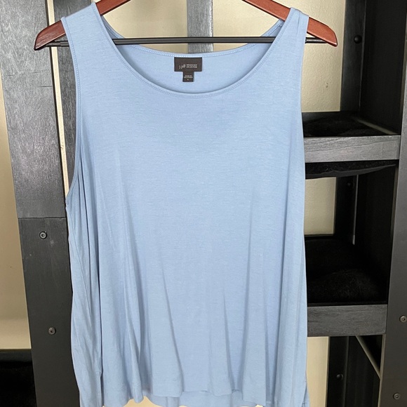 Large J. Jill Wearever Collection Light Blue cardigan and tank set - Picture 3 of 5